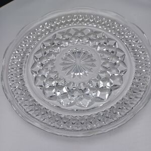Elegant Clear Glass Dining Plate